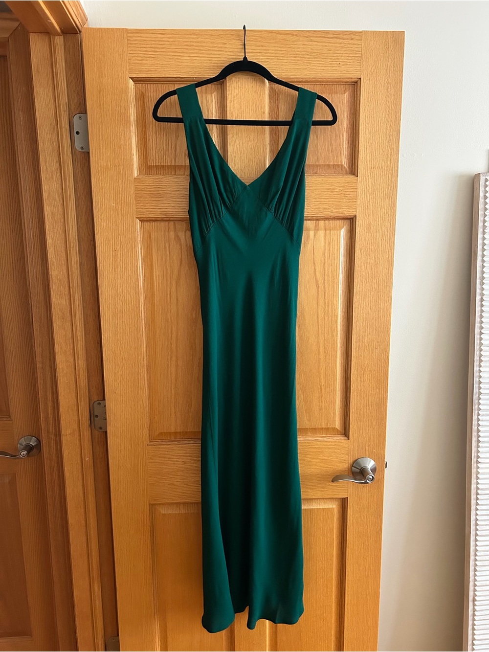 Reformation Emerald V-Neck Midi Dress